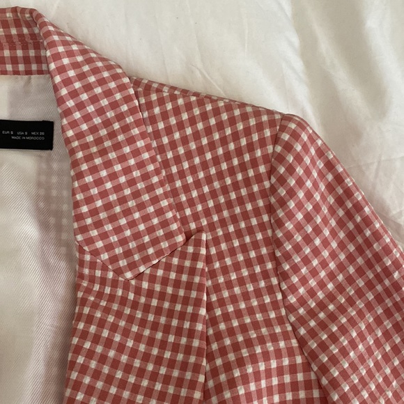 ZARA | Light Casual Gingham Blazer - Picture 6 of 9